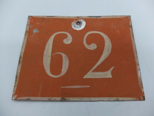 Hausnummer rot blech - 62,