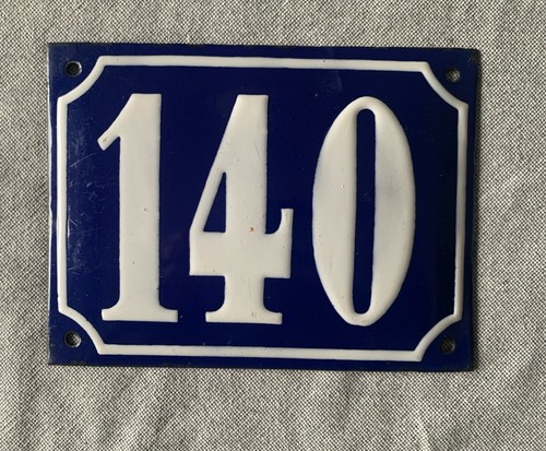 Vintage alte hausnummer 140 - vintage,