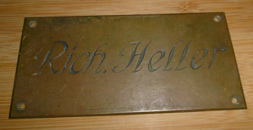 Altes namensschild - altes,