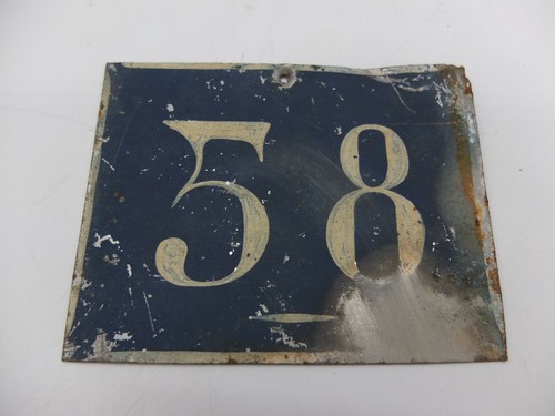 Hausnummer blau blech - hausnummer, 58