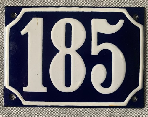 Vintage alte hausnummer 185 - vintage,